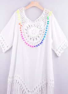 Crochet Fringe Bikini Cover Up