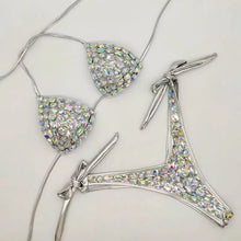 Rhinestone Bandage Bikini Set