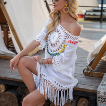 Crochet Fringe Bikini Cover Up