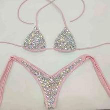 Rhinestone Bandage Bikini Set