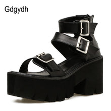 Ankle Strap Thick Heel Sandals