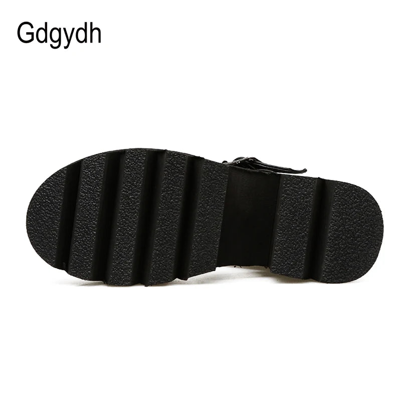 Ankle Strap Thick Heel Sandals