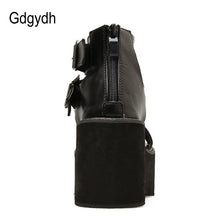 Ankle Strap Thick Heel Sandals