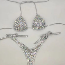 Rhinestone Bandage Bikini Set