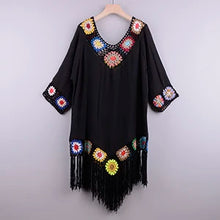 Crochet Fringe Beach Cover Up