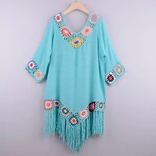 Crochet Fringe Beach Cover Up