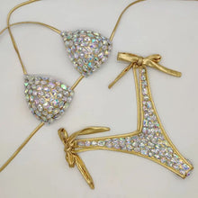 Rhinestone Bandage Bikini Set