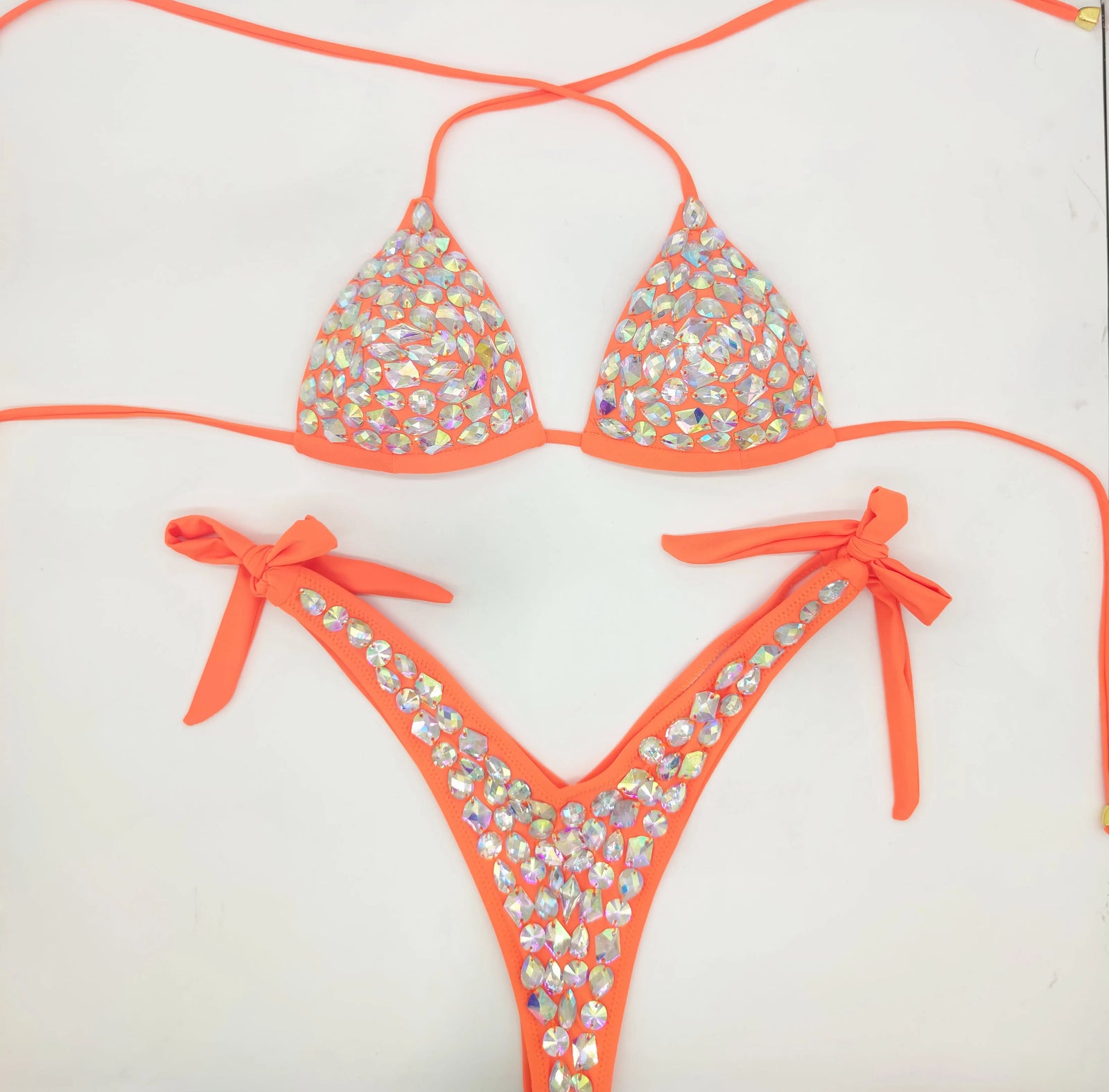 Rhinestone Bandage Bikini Set