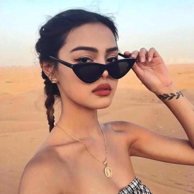 Colorful Vintage Cat Eye Sunglasses