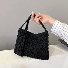Hollow Woven Crossbody Beach Bag