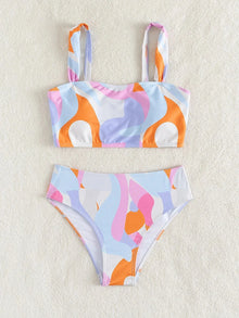 Bandeau High Waist Bikini Set