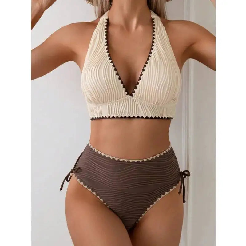 High Waist Brazilian Bikini Set