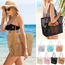 Foldable Mesh Shoulder Beach Tote