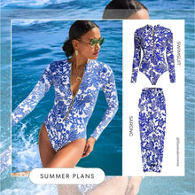 Zip Long Sleeve Surf Swimsuit