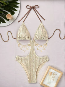 Hollow Push Up Monokini Swimsuit