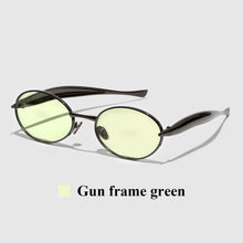 Oval Metal UV400 Sunglasses Shades