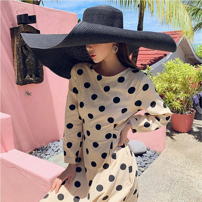 Oversized Foldable Straw Sun Hat