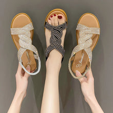 Crystal Platform Roman Summer Sandals