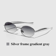 Oval Metal UV400 Sunglasses Shades