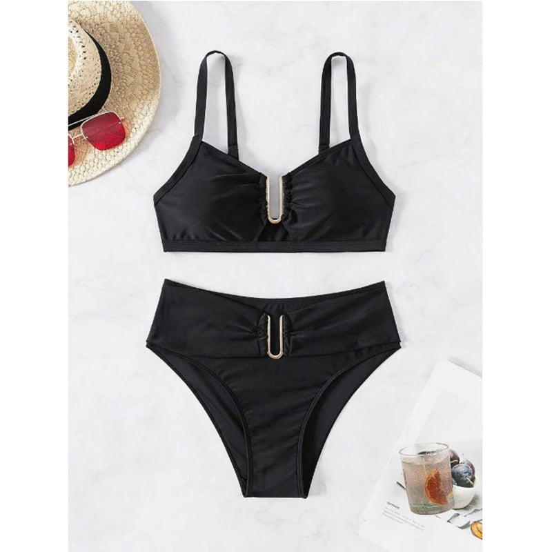 High Waist Push Up Bikini