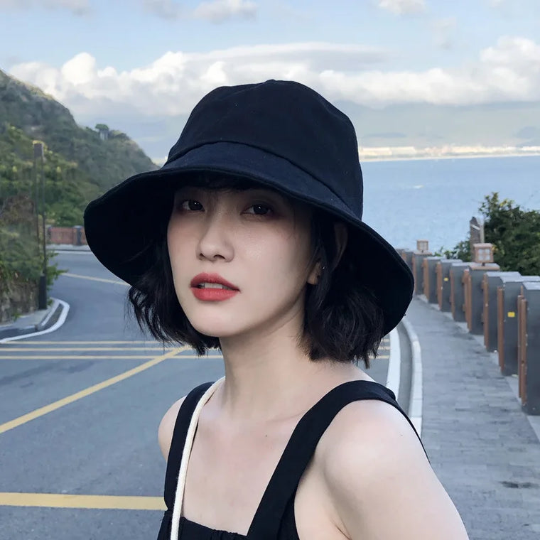 Foldable Cotton Wide Brim Hat