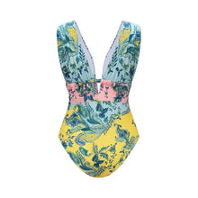 V Neck Skirted Swimsuit Set
