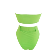 High Waist Bandeau Bikini Set