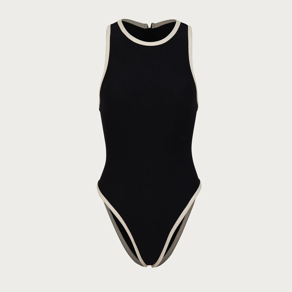 Patchwork Halter One Piece Swimsuit