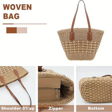 Boho Basket Straw Shoulder Bag