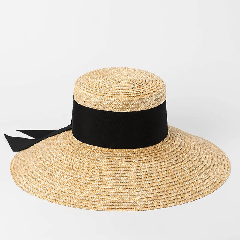 Seaside Bow Straw Sun Hat