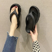 Thick Sole Wedge Flip Flops