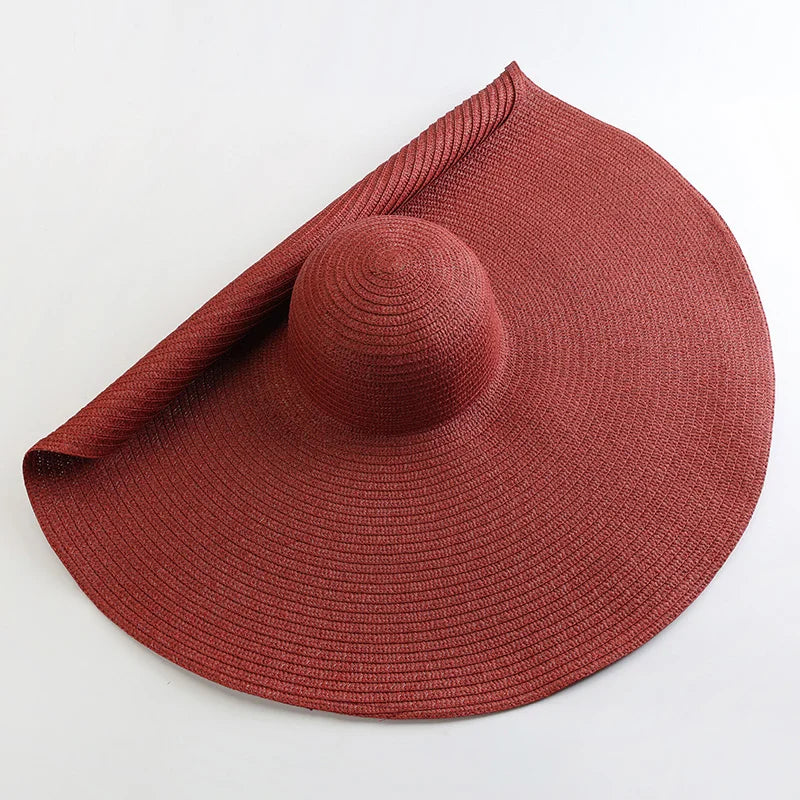 Oversized Foldable Straw Sun Hat