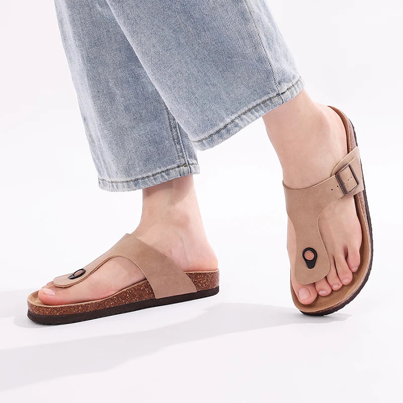 Soft Cork Summer Flip Flops