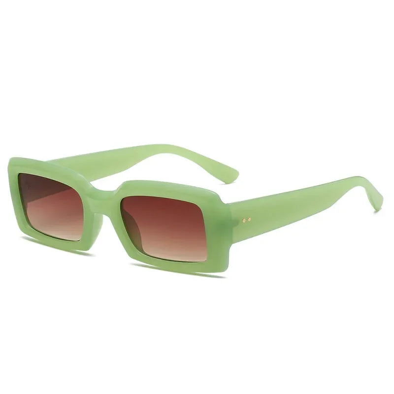 Retro Rectangle UV400 Sunglasses Shades