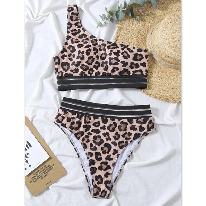 Floral High Waist Bikini Set