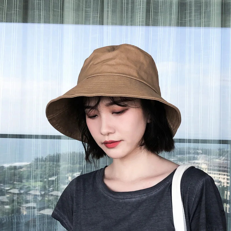 Foldable Cotton Wide Brim Hat