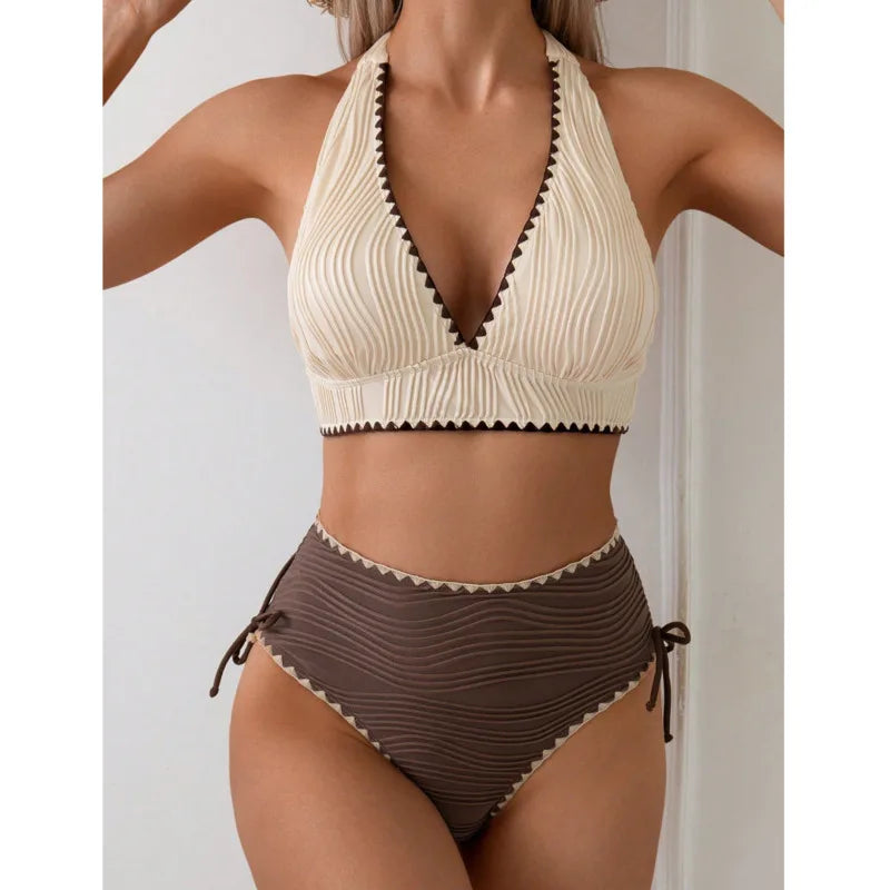High Waist Brazilian Bikini Set