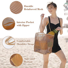Foldable Mesh Shoulder Beach Tote