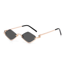 Polygonal Metal Cat Eye Sunglasses