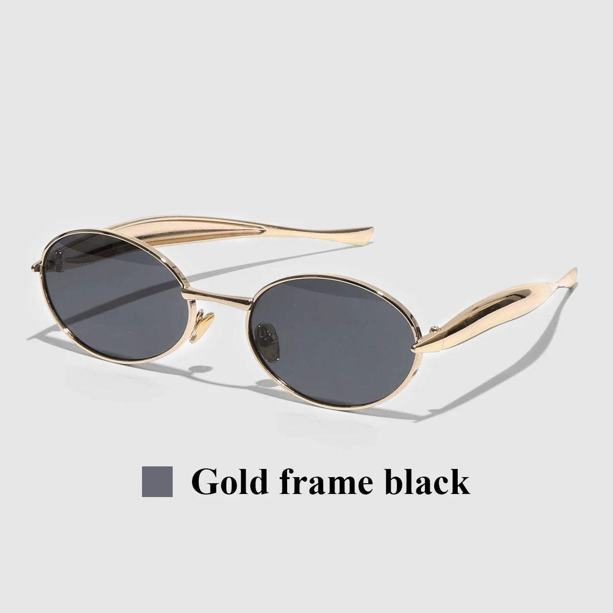 Oval Metal UV400 Sunglasses Shades