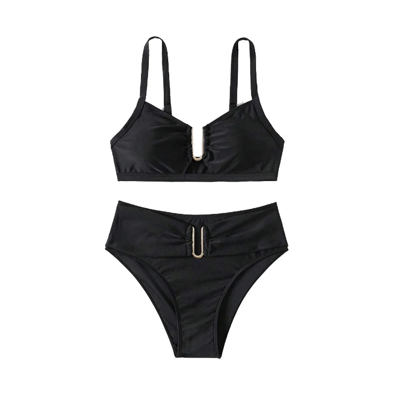 High Waist Push Up Bikini