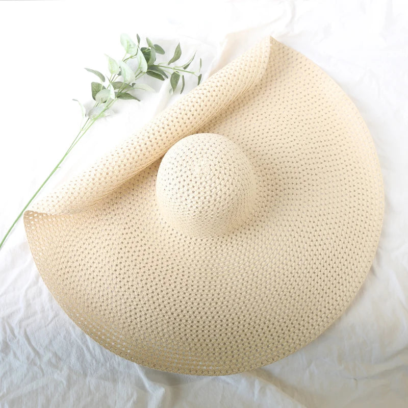 Oversized Foldable Straw Sun Hat