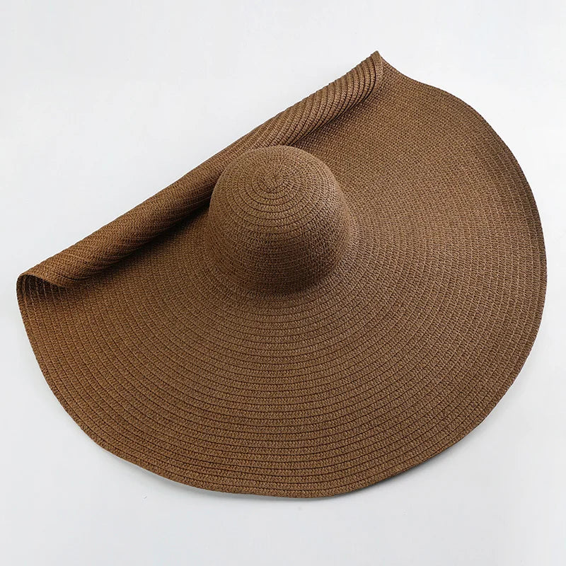 Oversized Foldable Straw Sun Hat