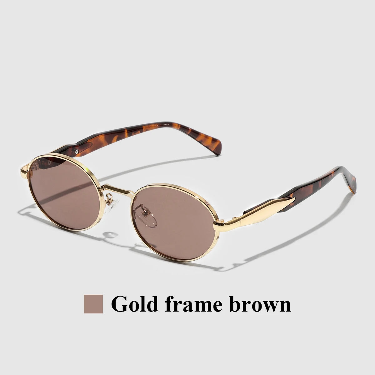 Oval Metal UV400 Sunglasses Shades