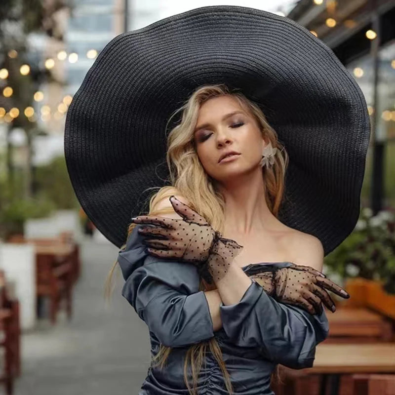 Oversized Foldable Straw Sun Hat