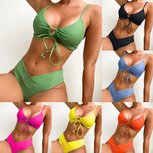 High Elastic Lace Up Bikini