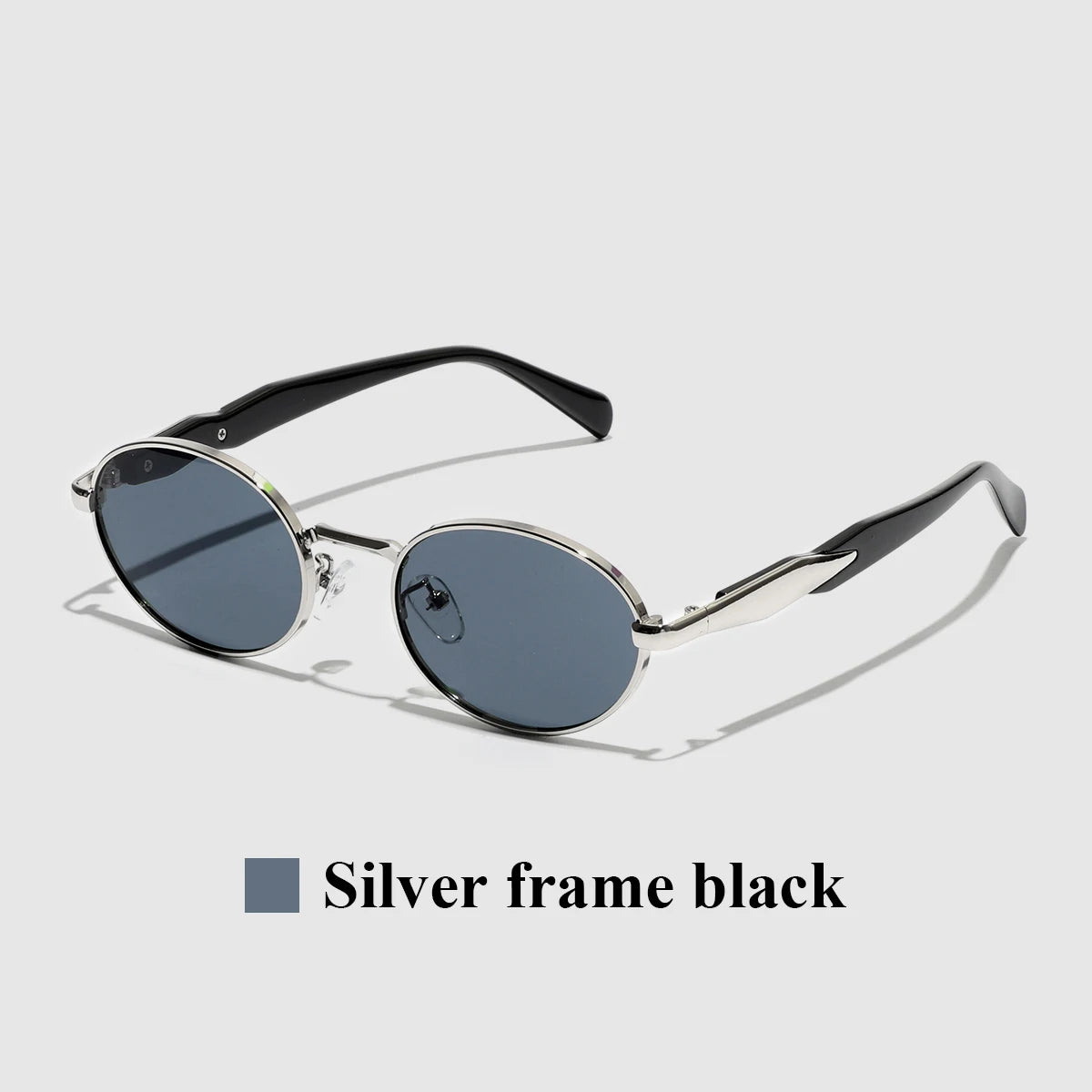 Oval Metal UV400 Sunglasses Shades