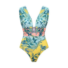 V Neck Skirted Swimsuit Set