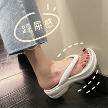 Thick Sole Wedge Flip Flops