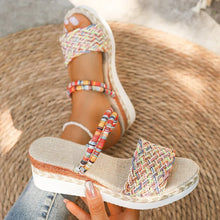 Boho Wedge Platform Beach Sandals